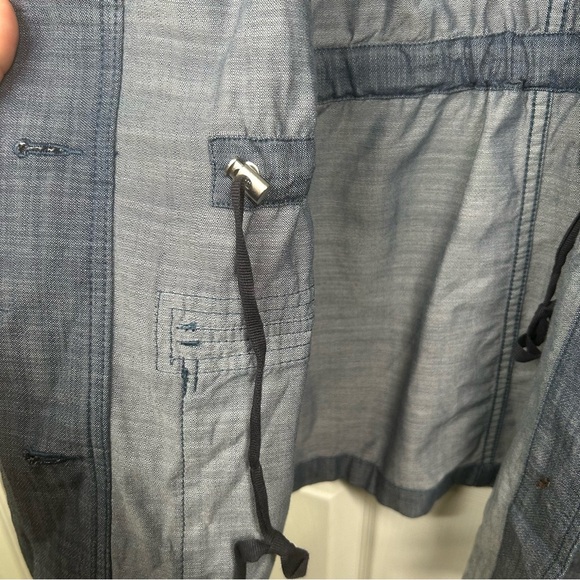 Talbots Chambray Denim Blue Cargo Vest 2X - Picture 9 of 10